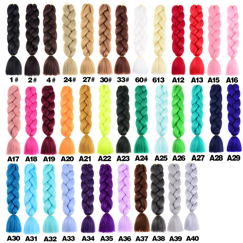 Free Sample Free Label African Braids Ombre Jumbo Hair Braid Synthetic Braiding Hair Extension