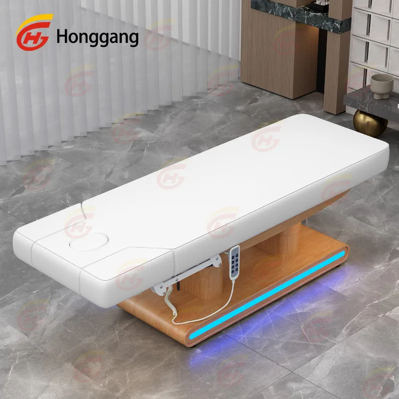 Factory Wholesale Hot Sale Can Tilt Manual Operation Height Adjustable Electric Beauty Bed 4 Motors Massage Bed