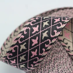 Полиэстеровый жаккардовый ремень, нейлоновый рюкзак 50 мм, лямка на плечо, женская сумка с лентой на одно плечо, этническая ветрозащитная лента