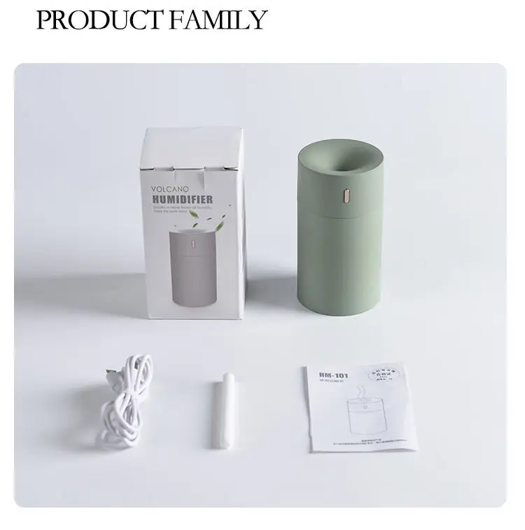 Ultrasonic 80ml Portable Car Air Humidifier USB Home Desktop Air Purifier Diffuser Led Light Humidifier