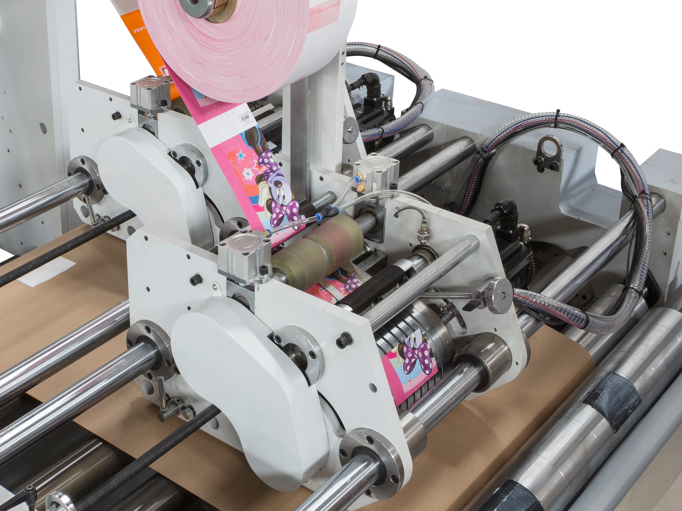 LILIN Automatic square bottom paper bag making machine paper bag production machine with flat handle paper bag making