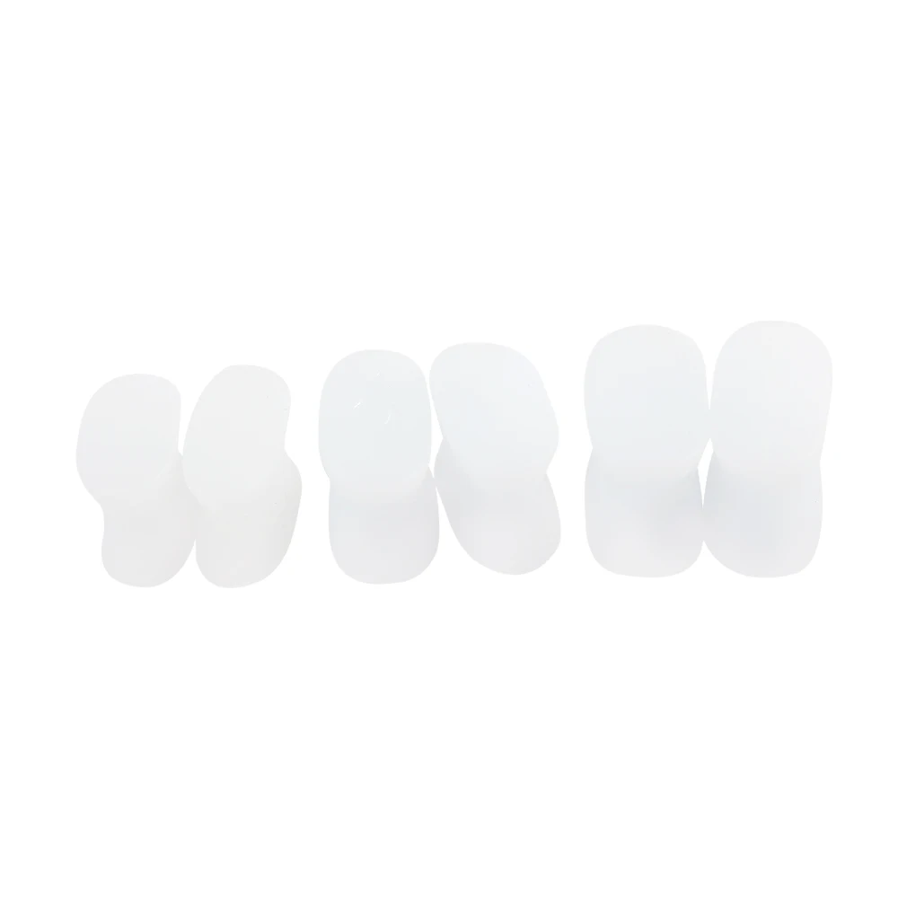 Ease Relief Correct Silicone Toe Spacers For Men and Women Corrector Bunion Manicure Big Gel