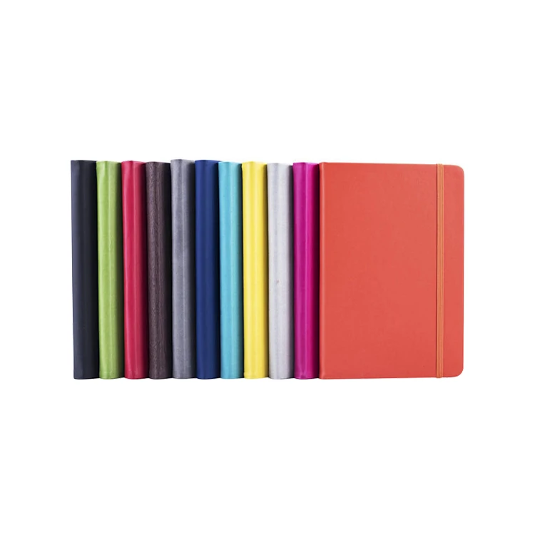 Custom logo / color PU leather high quality A5/A6 notebook Customize design CMYK printing journal notepad