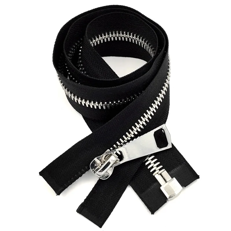 Manufacturer Low Price Custom Clothing Bag 3# 5# 8# Brass YG Open End Close End Metal Zipper Semi Auto Lock Slider