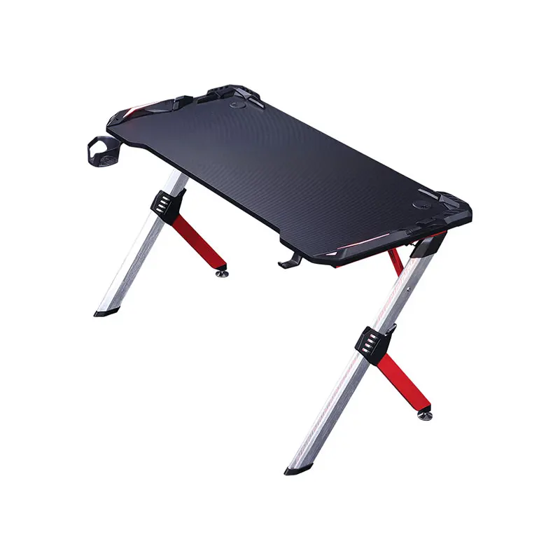 Oem processing custom RGB game table with lights Room office Pink Gaming desk  Spot factory direct sales Desktop computer desk