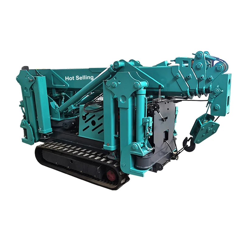 1 Ton3 Ton5 Ton 8 Ton Spider Crane Telescopic Boom Mini Crawler Mobile Crane