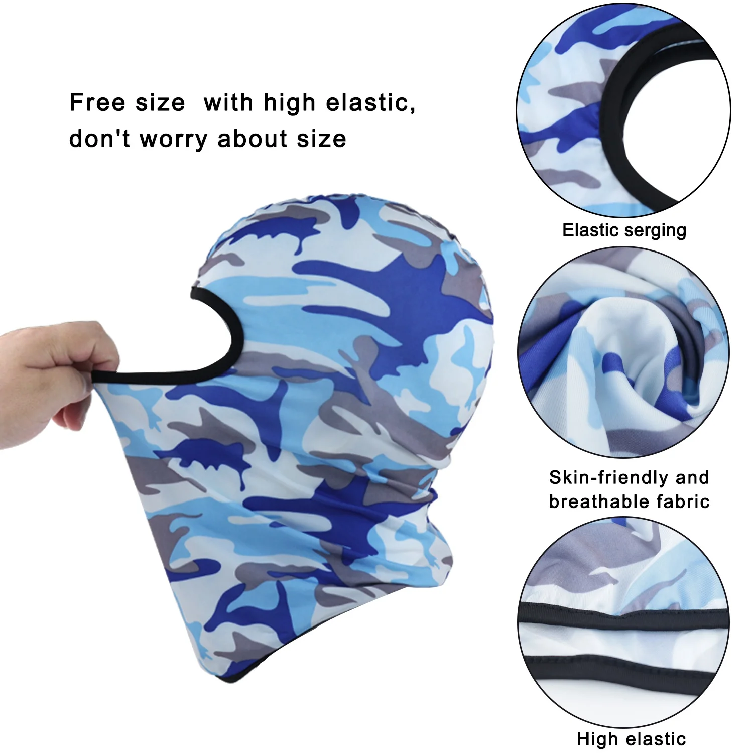 Factory wholesale new design custom windproof breathable outdoor motorcycle ski riding mask for men and women balaclava