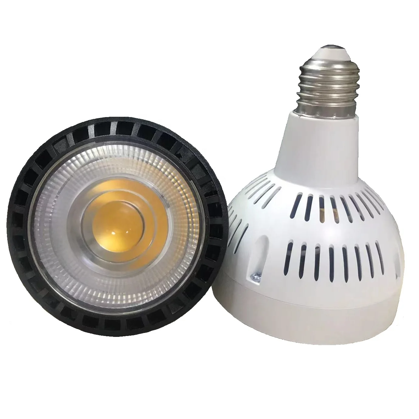 Display showcase cabinet lighting silver white black e27 bulb lamp 30w 40w cob track par30 led light