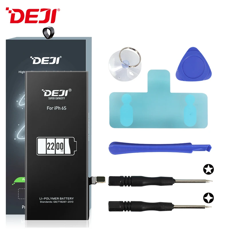 deji replacement battery for iphone 6s model a1633 2200mAh