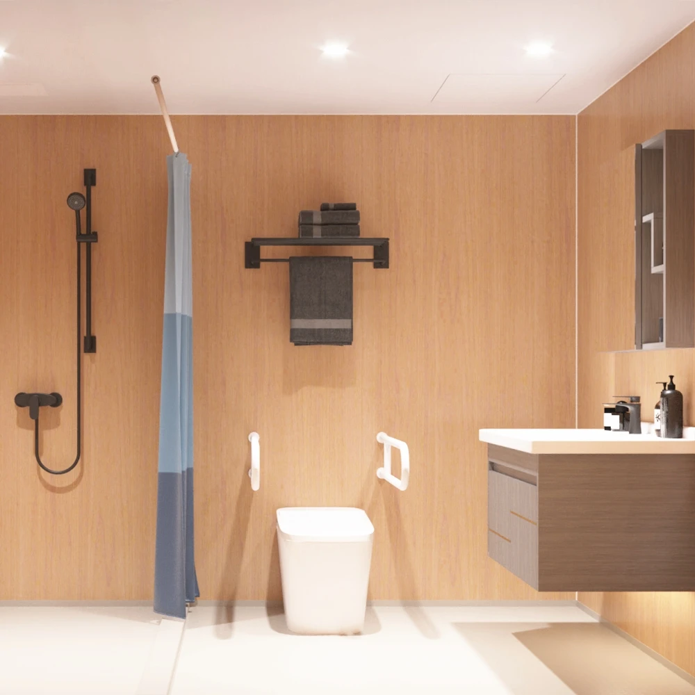 
SALLY All In One Prefabricated Bathroom House Prefab Modular Bathroom Pods Container House All Type Receipt Shower Cabin 