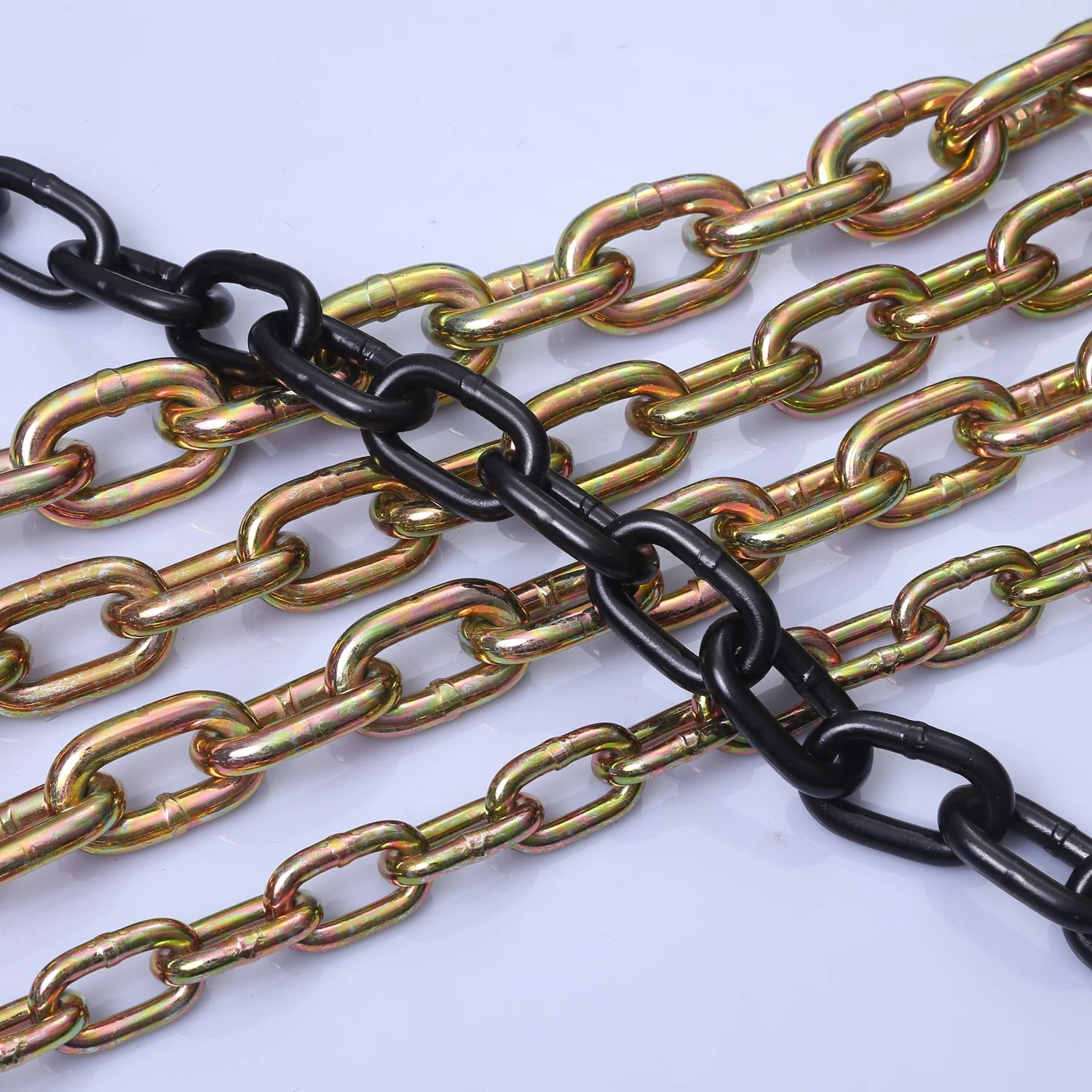 NACM 1990/1996/2003/2010 STANDARD LINK CHAIN G30 G43 G70 Alloy STEEL Chain & Color and Yellow ZINC