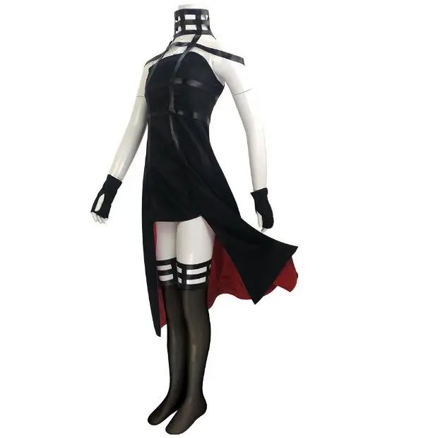 ecowalson  Anime Spy X Family Yor Forger Cosplay Costume Wig Dress Suit Black Red Skirt Set Yor Briar Earring Long Hair Women