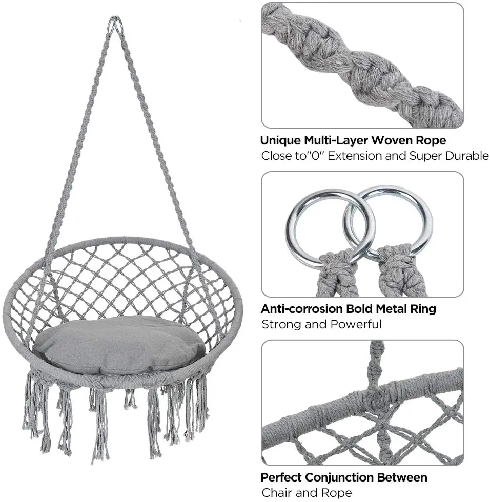 Garden Pod Swing Hammock With Cushion/Hardwares