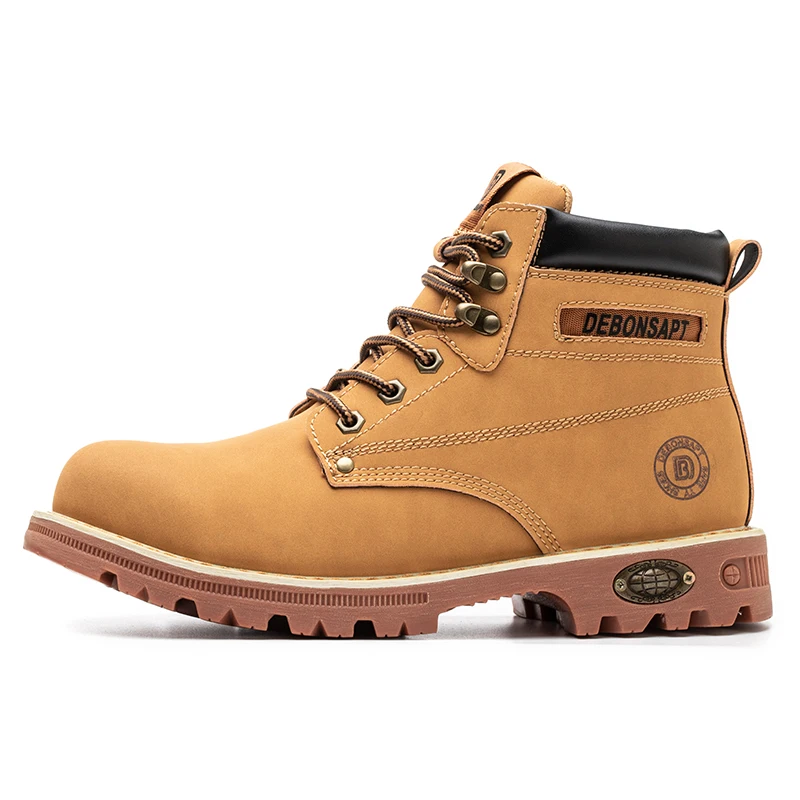 Кожаные удобные водонепроницаемые противоударные ковбойские сапоги с защитой от проколов защитные сапоги для промышленного строительства рабочие сапоги