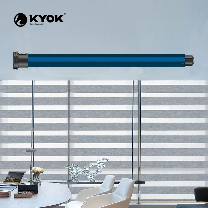 KYOK Foshan Factory Wholesale Buy Automatic Wifi Voice Control Electric Roller Blinds And Motor With Remote