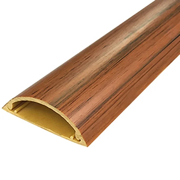 Factory  Flame Retardant PVC Cable Raceway  Para Cables Electrical Protection Semicircle  Customized Decorative Cable trunking