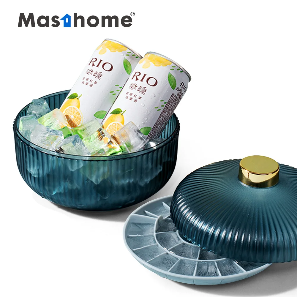 Masthome Hot Selling Silicone Ice Tube Tray With Ice Storage Box Container Ice Molds