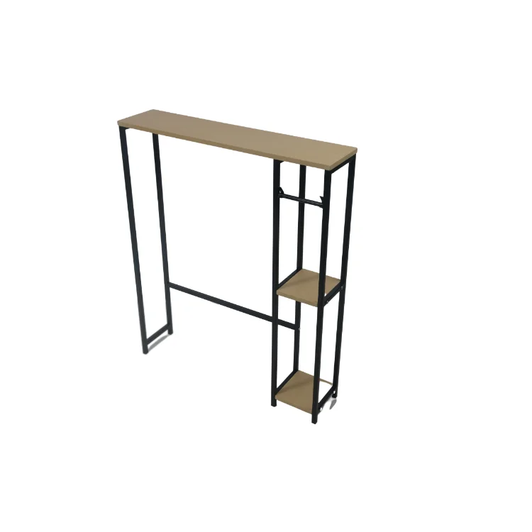 Dual Rod Towel Storage Wall Mounting Metal Shelves Bathroom Shelf For Bathroom