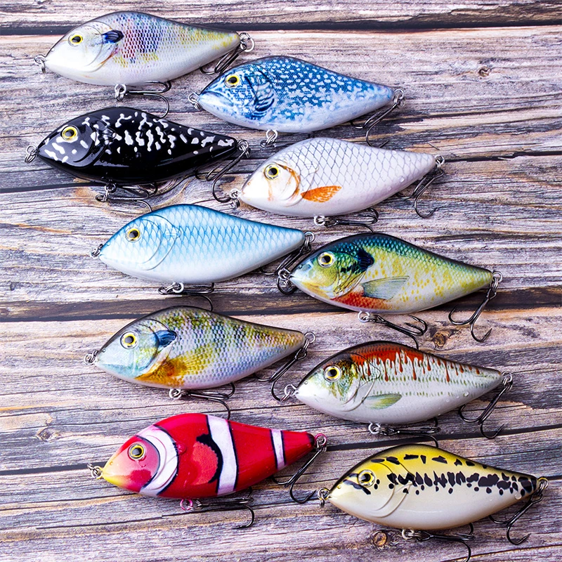 WEIHE 10cm 45g 15Colors Artificial Hard Fishing Lure Pike Bait Jerkbait Wobbler Fishing Lures