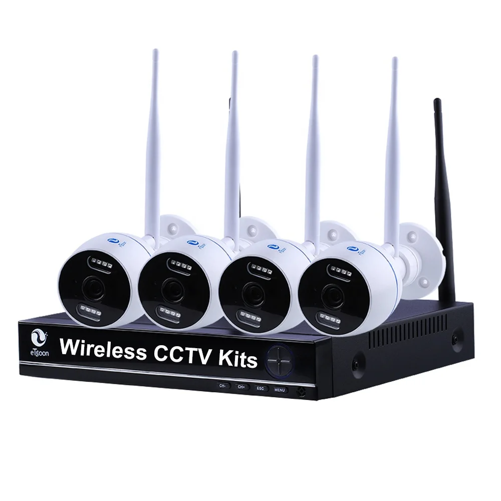 Система видеонаблюдения GSA Tuya AI, 4 канала, Wi-Fi, 1080P, P2P