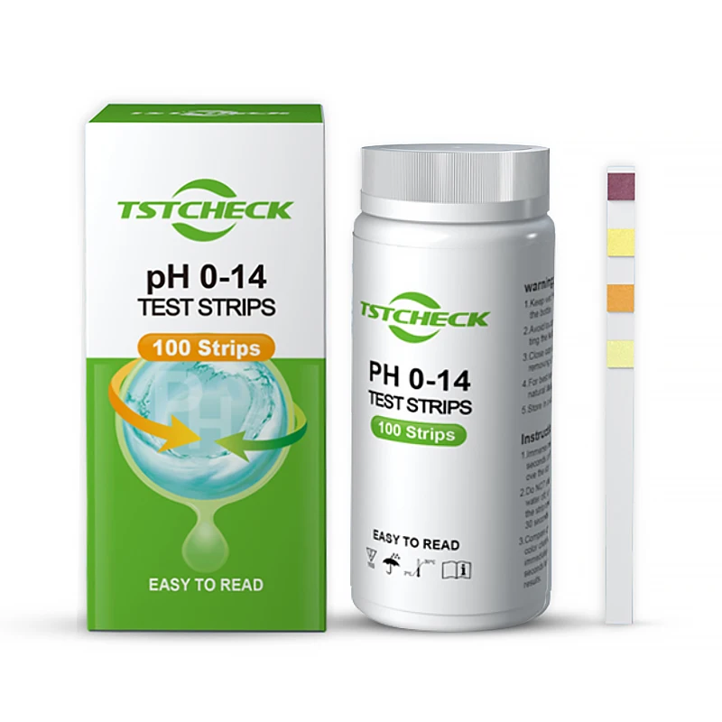 Factory Wholesale 100 PCS Universal swimming pool spa aquariums urine general pH test strips