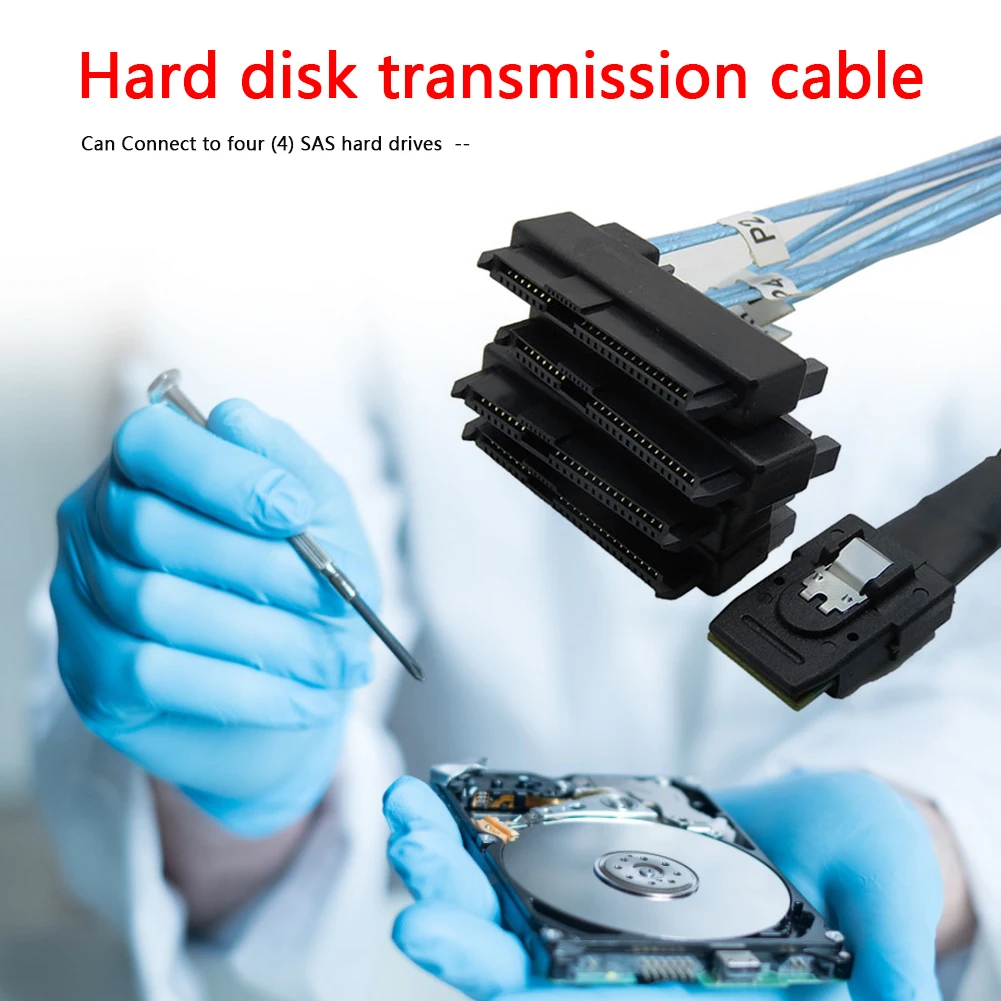 Внутренняя Mini SAS 36-контактный SFF-8087 до 4 29-Pin SFF-8482 кабель с 15 контактный разъем питания SATA провод сердечником для жесткого