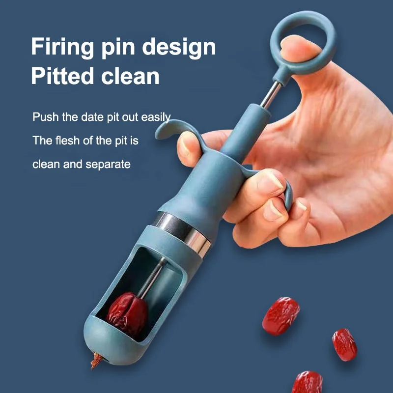 Red Dates Jujube Pitter Cherry Olive Corer Home Kitchen Fruit Core Remover Seed Push Out Tool Accessories