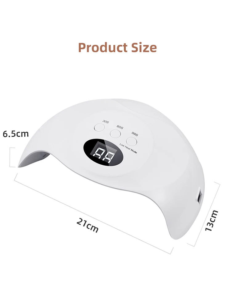 Strong Power 48W LED UV Nails Bulb Quick Hand Sensor Fast Drying Two Handed 2 in1 RED Light UV LED Nail Lamp