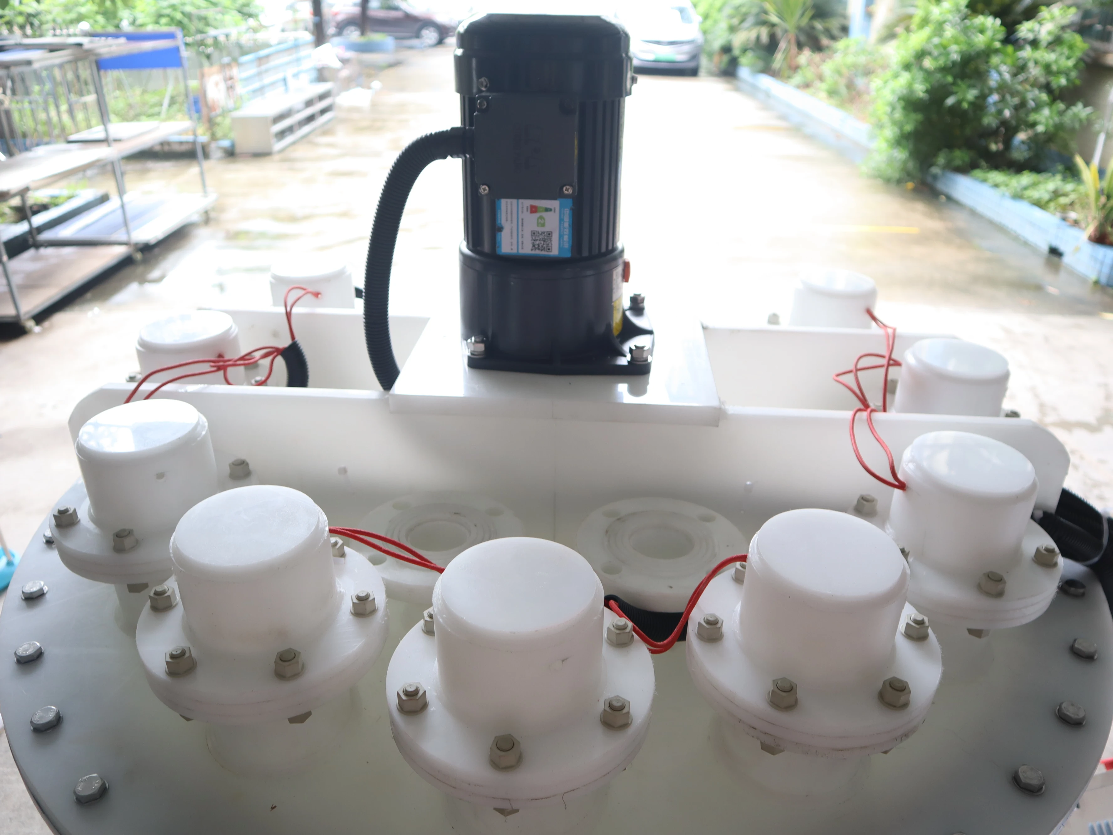 Polypropylene Anti Corrosive Mixing Tank Bleach Making Machine PP PVC Plastic Mixer Chemical Heating Mixer Equipment Plant