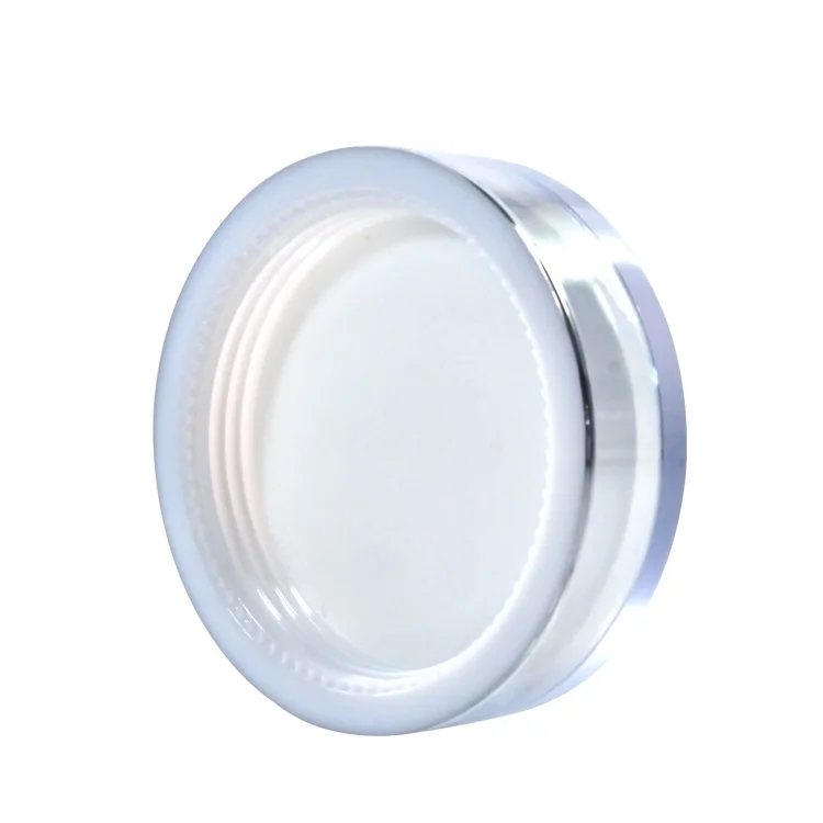 Luxury Diamond Double Wall Empty Cylinder 5g 10g 15g 20g 30g 50g Cosmetic Cream Acrylic Jar for Packing