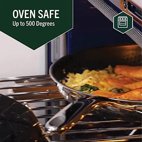 HexClad Hybrid Nonstick 6-Piece Fry Pan Set with Tempered Glass Lids Stay-Cool Handles Dishwasher and Oven Safe Induction Ready