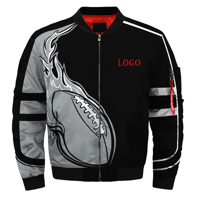 Free Shipping New NFLE American Football Team Bengals Bomber Jacket Long Sleeve Warm Unisex Wear Autumn Winter Jackets