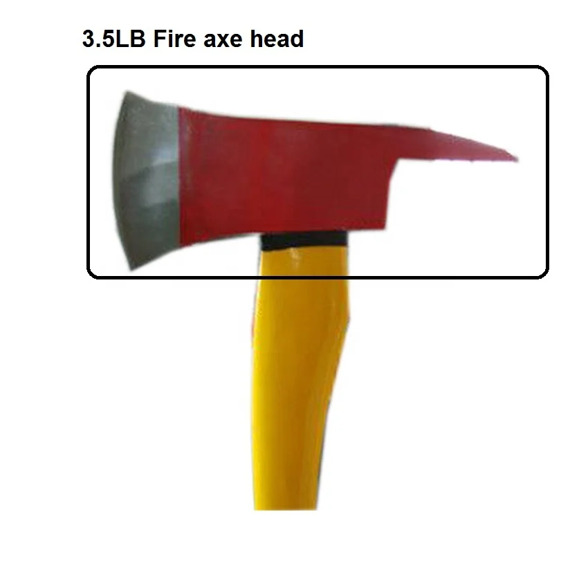 Fire fighting axe with wide cutting blade small lifting end survival axe
