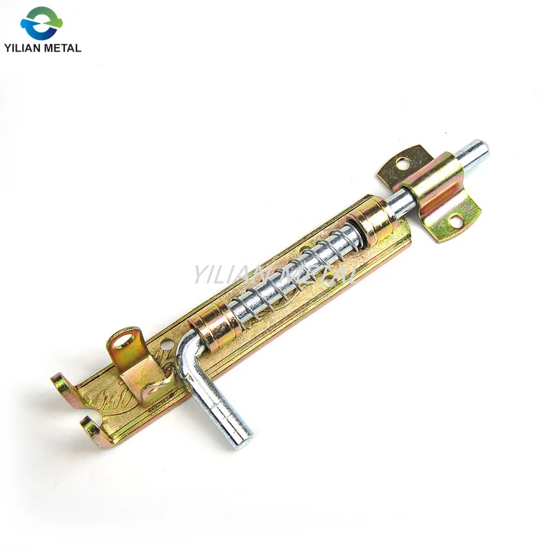 Supply simple design heavy duty  zinc plated door latch Barrel bolt with spring