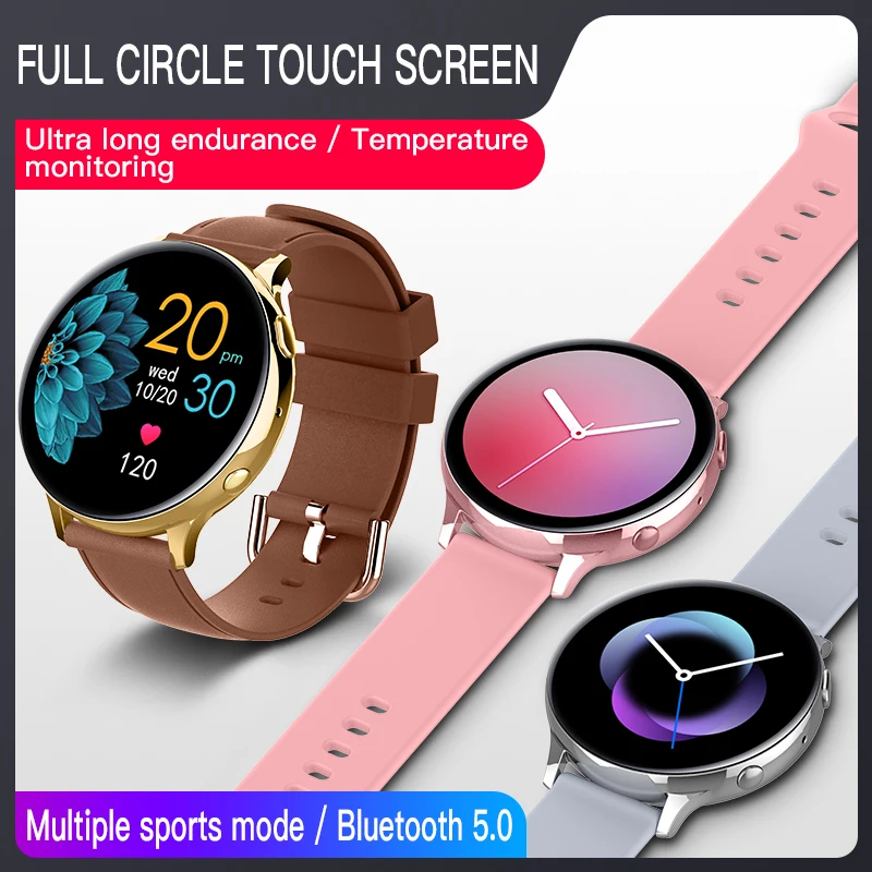 S20 Pro Fashion Body Temperature Blood Oxygen Sport Monitor Waterproof Round Smartwatch Smart Watch