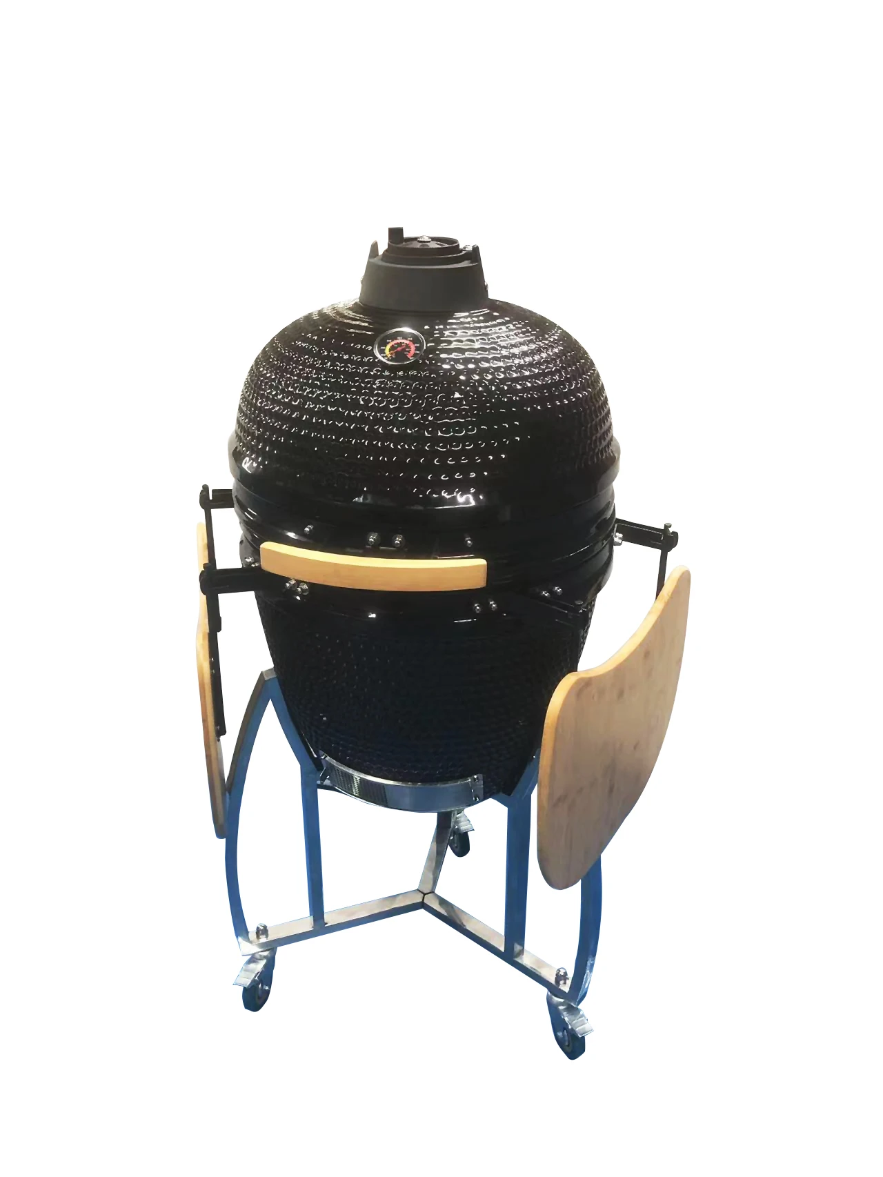 Commercial 22 Inch Large Ceramic BBQ Grill  Kamado Charcoal Barbecue Grill Black Kamado Ceramic Smoker Grill Outdoor Backyard