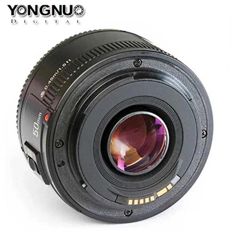 Объектив YONGNUO YN 50 мм F1.8 с большой диафрагмой и автофокусом адаптер объектива для Canon EF крепление EOS Camera