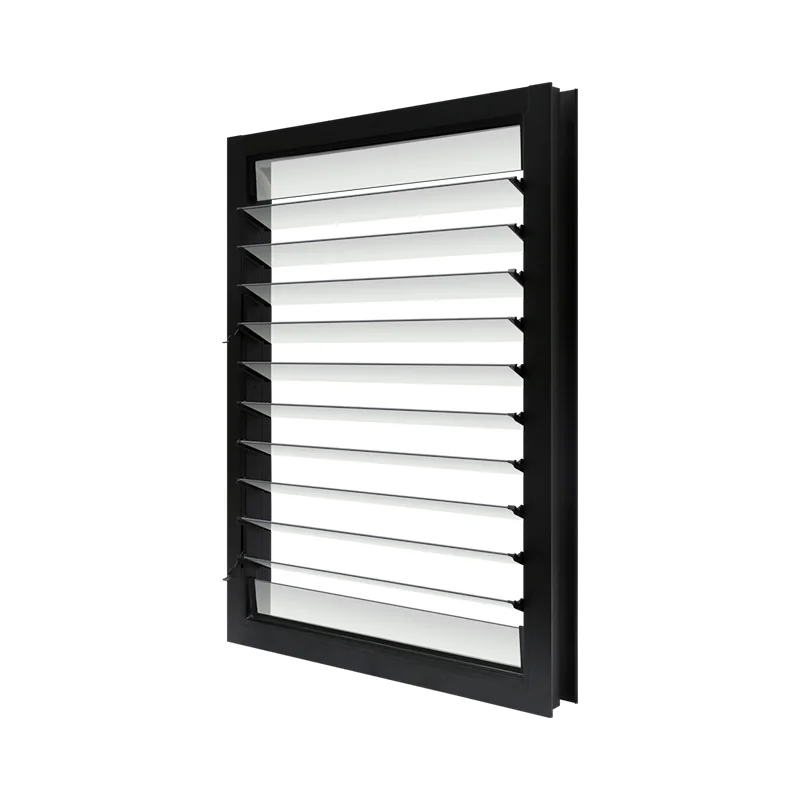 Manufacturer bathroom window reasonable price aluminium thermal break soundproof glass louvres windows