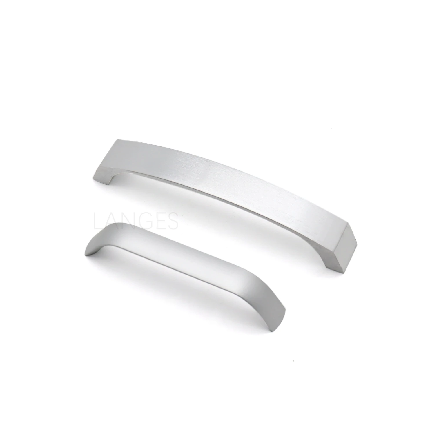 High Quality Custom Bedroom Kitchen Cabinet Hardware Pull Matte Solid Aluminum Profile Door Handle With Screw