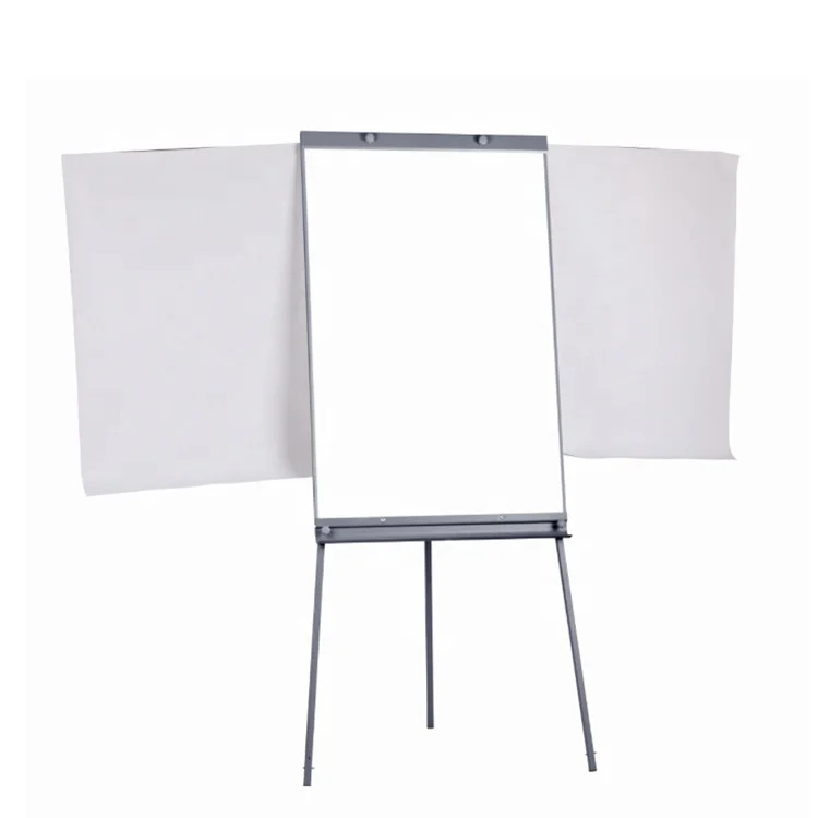 Office movable dry erase white board flipchart price height adjustable tripod easel stand flip chart whiteboard