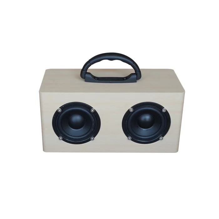 Hi Fi bluetooths wireless wooden speaker