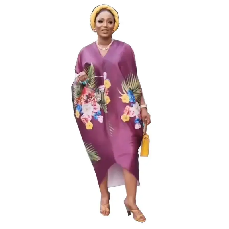 2022 Elegant Kaftan Irregular Dress Women Vintage Printed Party Bohemian Holiday Summer Sundress Casual Vestidos Robe