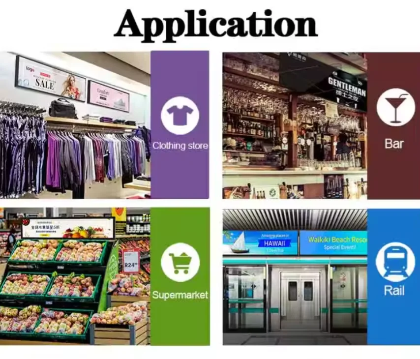 New Machine Manufacturer Custom Strip Screen Stretched 23 35 Inch Lcd Bar Screen Advertising Display for Price Tag