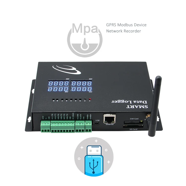 Складской Gsm модуль Modbus метр GPRS Регистратор температуры
