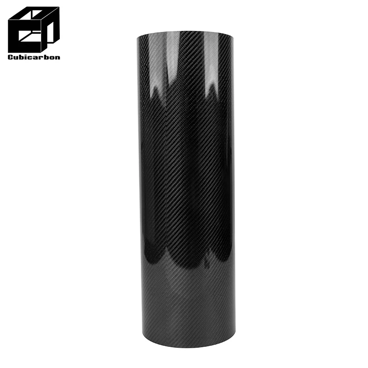 High quality Toray Carbon Prepreg Tube 3K Wrapped Carbon Fiber Pipe Tube large diameter 180mm 200mm OEM