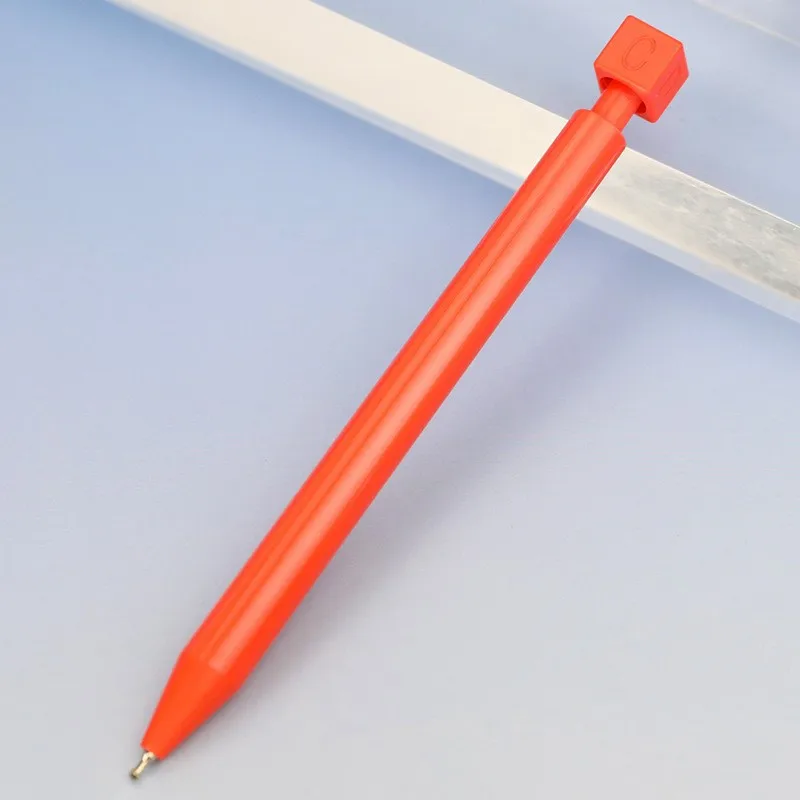 Creative ABCD decompression rotary oil pen high appearance level Morandi color neutral pen can print logo