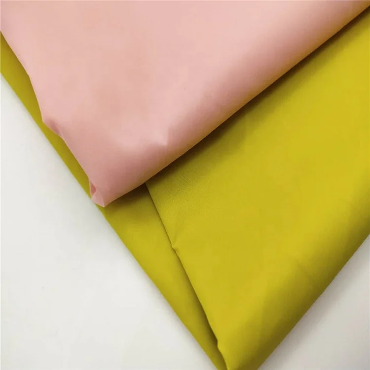 
100% Nylon 210T 190T nylon taffeta 70D*70D 60GSM PU coating bags fabric 