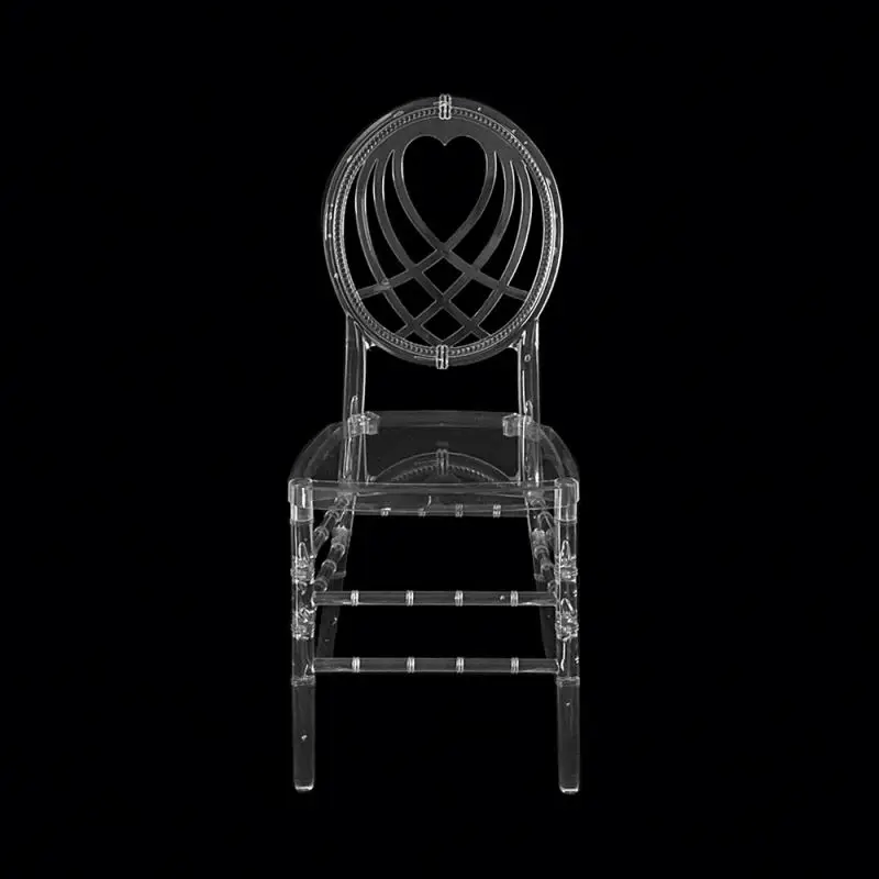 Factory outlet stackable chair with armrest acrylic transparent chairs