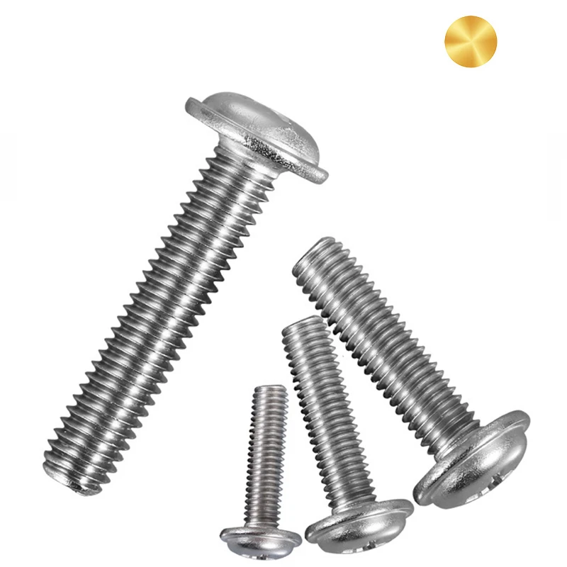 DIN967 Stainless Steel 304/316 Cross Recessed Pan Head Screw with Collar