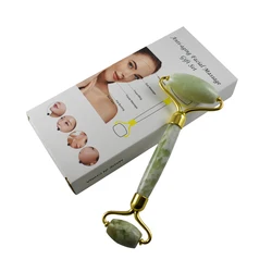 Wholesale retail anti-aging Relax facial Crystal Massage green jade roller